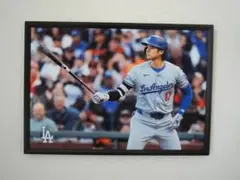A4 額付き ポスター 大谷翔平 バッター LA バッティング