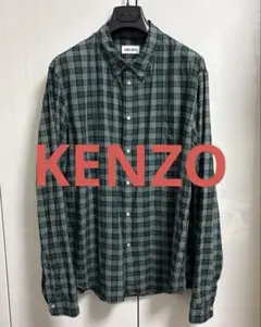 KENZO ケンゾー チェック柄 長袖 シャツ ウエスタンシャツ