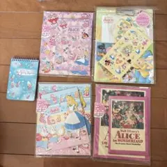 【新品未開封】不思議の国のアリス レターセット メモ帳 5点セット
