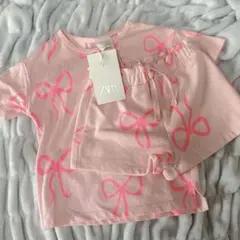 新品タグ付♡ ZARA　ザラベビー　セットアップ　ネオン　ピンク　蛍光　派手