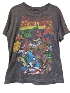 00s MARVEL オールスター半袖Tシャツ L ムービーマーベル グレー