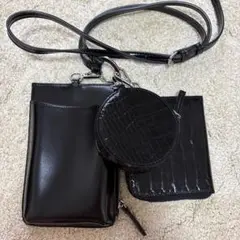 LOWRYS FARM 3連ショルダーバッグ　スマホ　ショルダーバッグ