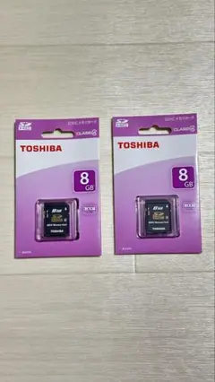 【東芝】SDHCメモリカード 8GB 2枚