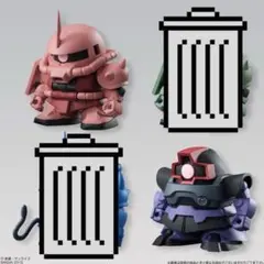 ビルドモデル ガンダム02 シャア専用ザク　と　ドム　2体セット