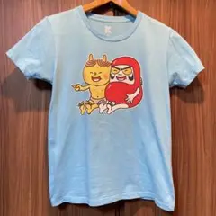 graniph だるまちゃんとかみなりちゃん Tシャツ SS 水色