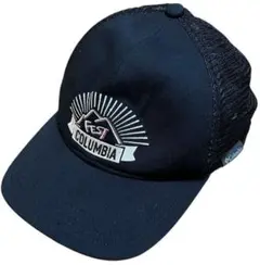 Columbia ブラック メッシュキャップ ワンポイントロゴ