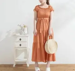 ワンピース ティアードワンピース Mサイズ 夏 フレア