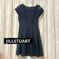 JILLSTUART 膝丈 ワンピース 紺 ネイビー