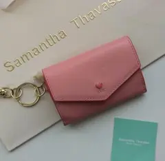 【新品】samantha Thavasa 折財布 小銭入れ ピンク キーリング