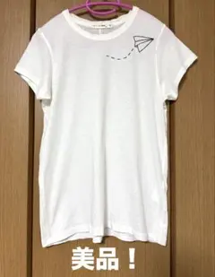 ❤️美品！未使用品！Rag&Bone オフホワイト 半袖Tシャツ 紙飛行機刺繍