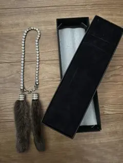希少！D.A.D フォックスファークリスタルチェーン DAD GARSON 品多く フォックスファークリスタルチェーン / インテリア