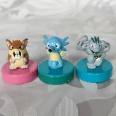 ポケモン スタンプガチャ ラッタ、タッツー、ゴーリキー 3体セット