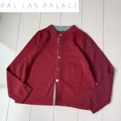 20年冬 パラスパレス シェットランドウールパネル切替カーディガン 3