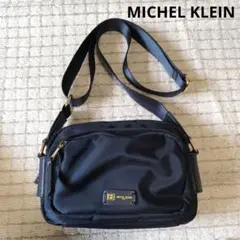 美品！MICHAL KLEIN ネイビー×ゴールド　ショルダーバッグ