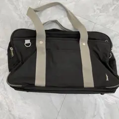 EAST BOY ナイロンボストンバッグ ブラックグレー