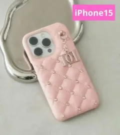 Darich ダーリッチ キルティングビジューDDチャームiPhoneケース