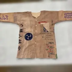 鯉口シャツ手拭い柿渋染リメイク