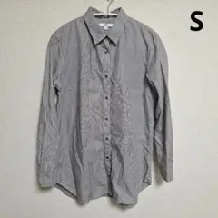 UNIQLO　ユニクロ　エクストラファインコットンストライプロングシャツ