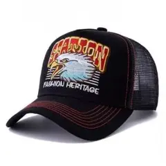 新品 ホーク 鷹 鷲 鳥 メッシュ キャップ 野球帽 帽子 黒 ユニセックス