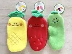 vegetable pencil caseパイナップル　ストロベリー　えんどう豆