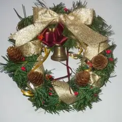 【sale】クリスマスリース 18cm ハンドメイド