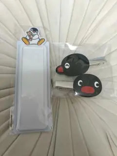 COSNORI ピングー ヘアクリップ 2個&ミラー　セット