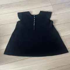 coca バックパールペプラムニットタンクトップ ブラック M コカ