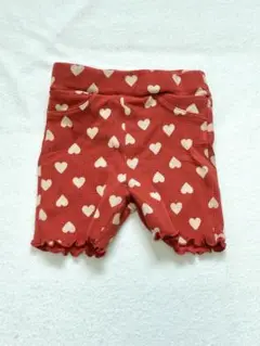 【美品】マイリトルワンダー ハート柄パンツ 赤 90