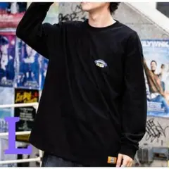 新品　NEW JACKニュージャック オーバーサイズ長袖Tシャツ ブラック　L