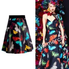 Alice+Olivia バタフライ スカート ブラック 桐谷美玲
