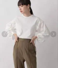 LOWRYSFARM　ドロストスリーブプルオーバー