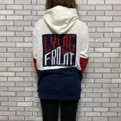 ☆良デザイン☆ BROWNY ブラウニー　パーカー　トリコロール　刺繍ロゴ