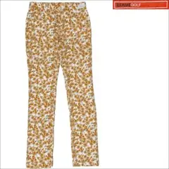 J7014 新品 ビームスゴルフ Poppy モナリザ 花柄 パンツ ホワイトM