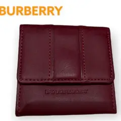 ✨BURBERRY バーバリー✨コインケース✨内側ノバチェック柄✨レッド✨