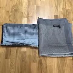 M023 ジョルジオアルマーニ　スカーフ2枚　タグつき　大判