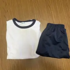 体操服セット ホワイト×ネイビー