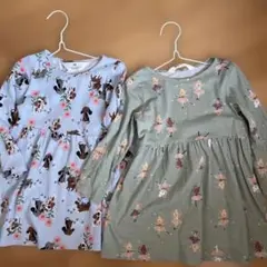 H&M 長袖ワンピース 2着セット