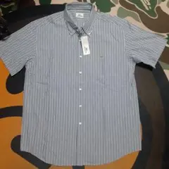 新品未使用　LACOSTE ラコステ　ストライプ半袖シャツ