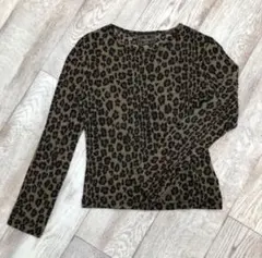 fendi レオパード カットソー
