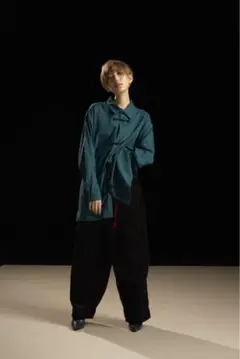 0658 戯曲 CHINA SHIRT Black