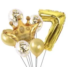 数字バルーン ゴールド 誕生日パーティー　記念日 アルミ風船の数字4