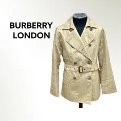 BURBERRY バーバリー コットン チェック柄 ショートトレンチコート
