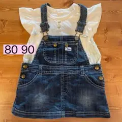 Leeサロペットスカート トップス セット 80 90
