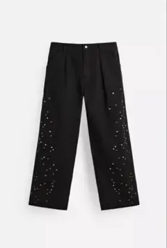 ZARA × Andersonbell スタッズ付きリラックスフィットパンツ