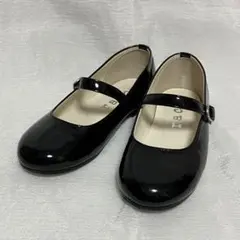 美品✨raco エナメル ストラップ フォーマルシューズ キッズ 18.0