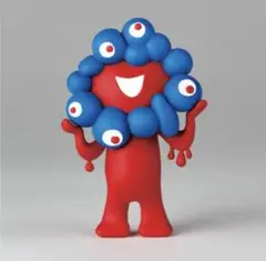 ミャクミャクカプセルフィギュア ガチャガチャ　立ち姿　リバースカラーver.