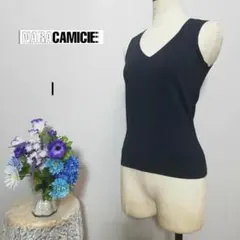 ナラカミーチェ　極上美品　ストレッチ有り　ベスト　紺色系　Мサイズ