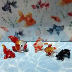 ガラス細工金魚セット