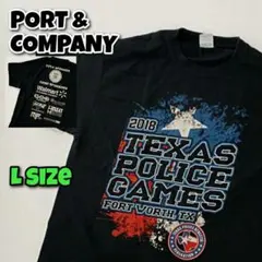 【L】PORT&COMPANY Tシャツ バックロゴ