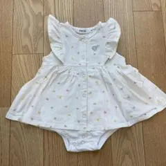 SLAPSLIP ハート柄ロンパース